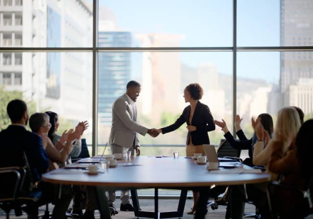 executive handshake international business